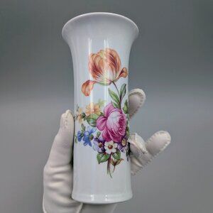 Vintage Kahla Floral Porcelain Bud Vase | German Democratic Republic (GDR)
